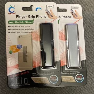 Phone finger grip (black/gray)
